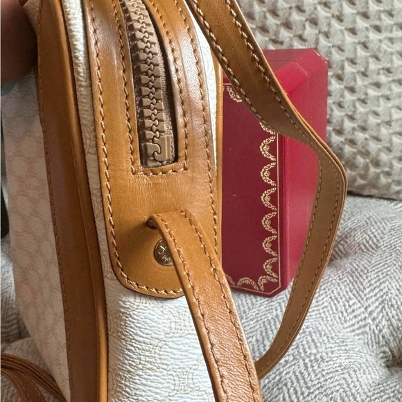 Celine Cream and Brown Crossbody Bag - Picture 2 of 16